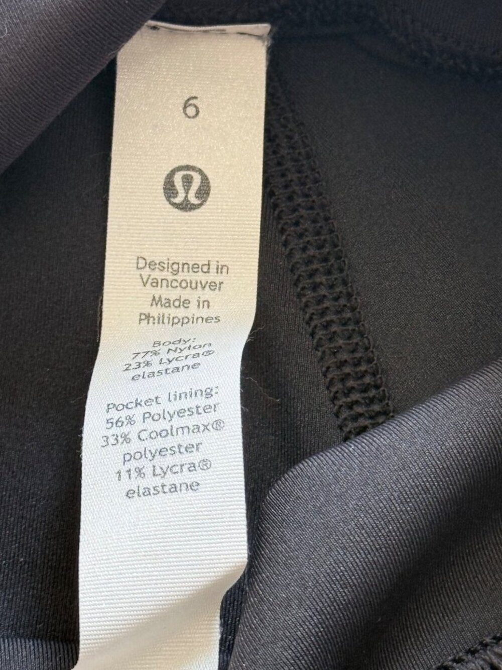 Lululemon Wunder Train High Rise Short 8" Inseam Size 6 W7BH0S Black - Picture 9 of 11